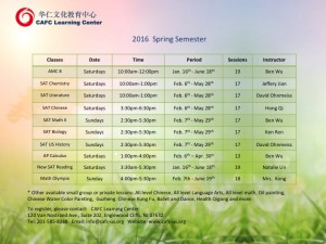 2016 Spring Semester